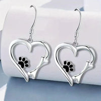 925 Sterling Silver Geometric Heart Earrings – Minimalist Women’s Jewelry