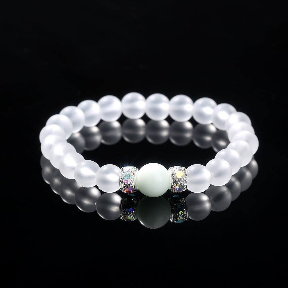 Blue Luminous Glass Bead Bracelet – Glow‑in‑the‑Dark Fashion Jewelry What Else You Got?