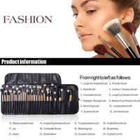 24-Piece Professional Makeup Brush Set with Gift Bag – Complete Cosmetic Kit for Beauty Beginners & Pros
