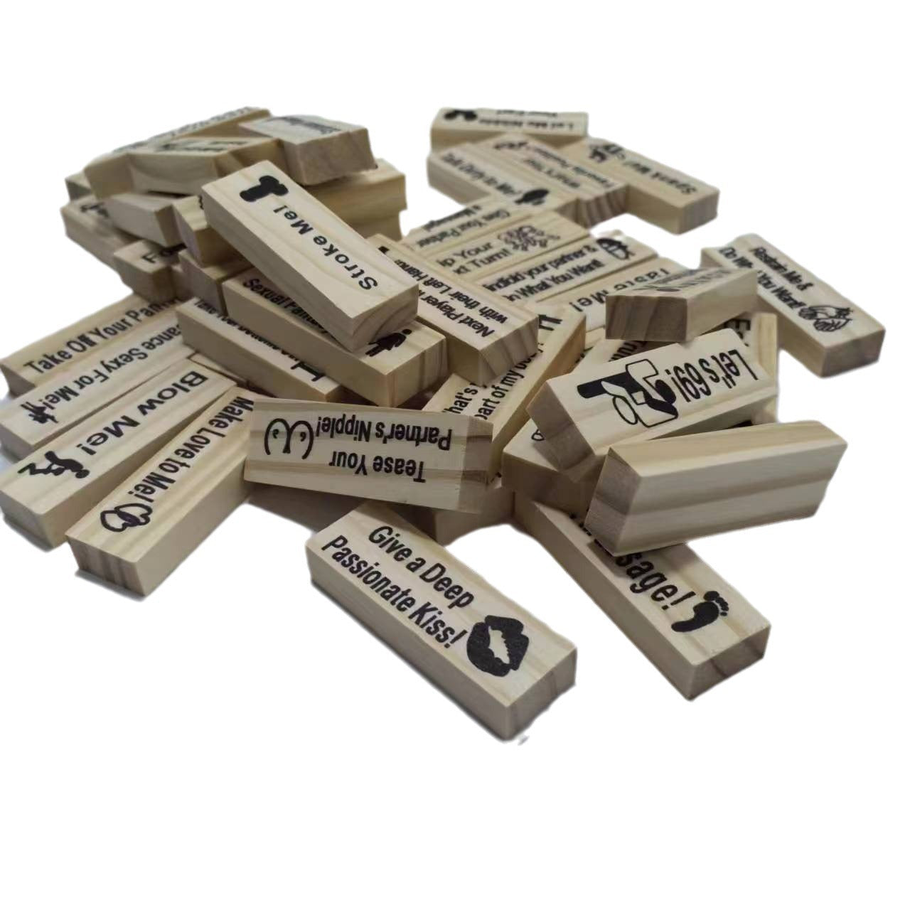 Couple Game Night Intimacy Block Tower Jenga Game Valentine Tumbling Tower Stacking Blocks Game Party Interactive Games 18 What Else You Got?