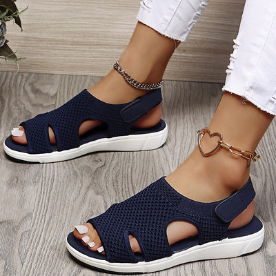 Women's Rhinestone Flat Sandals – Breathable Beach Shoes