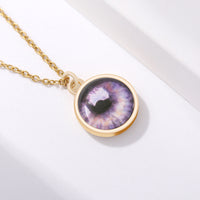 Personalized Iris Eye Photo Necklace – Custom Keepsake Gift for Her, Him or Yourself