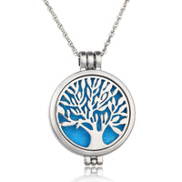 Glow-in-the-Dark Tree of Life Necklace – Luminous Zinc Alloy Pendant 45 cm
