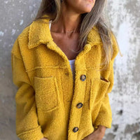 Cozy Lamb Wool Winter Coat - Warm & Stylish Women's Lapel Jacket (S-3XL)