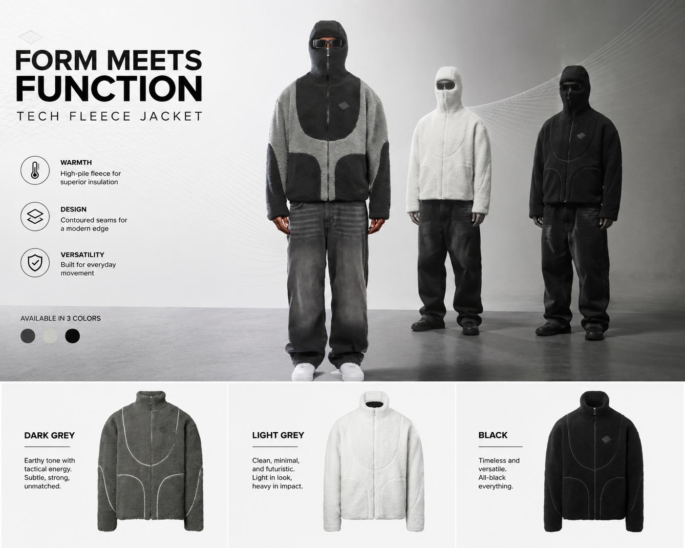 Men's Lamb Wool Hooded Zip Sweatshirt – Patchwork Casual Coat What Else You Got?