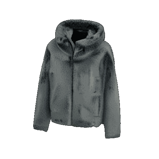 Men’s Hooded Faux Fur Winter Jacket – Warm Tie‑Dye Plush Coat (Gray‑Green) What Else You Got?