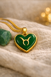 Zodiac Heart Necklace – Personalized Constellation Pendant for Her | All 12 Signs