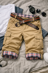 Men's Summer 7-Point Cropped Casual Pants – Breathable & Relaxed Fit