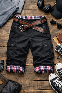 Men's Summer 7-Point Cropped Casual Pants – Breathable & Relaxed Fit