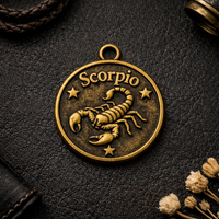 Celestial Charm Pendant: 12 Zodiac Constellation Jewelry Tag | Vintage Alloy Electroplated Gift