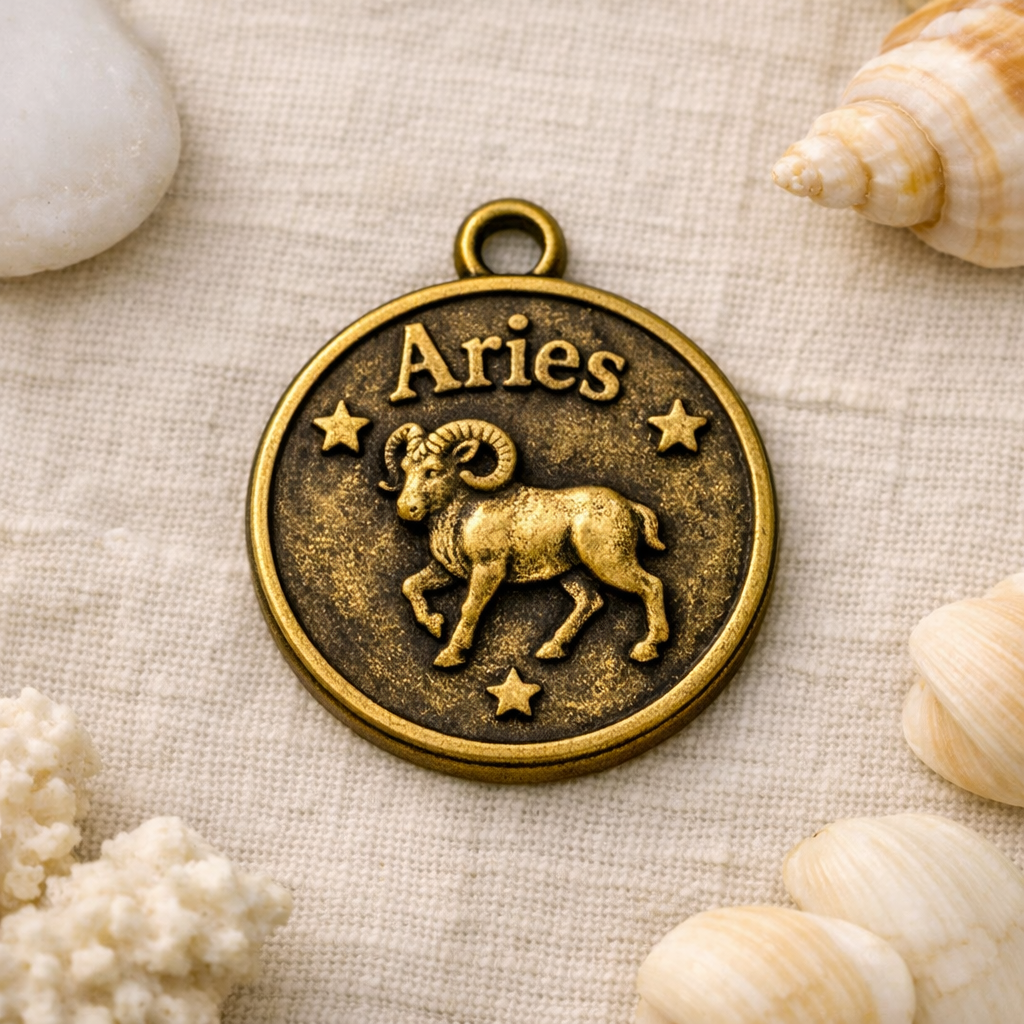 Vintage 12 Constellation Zodiac Pendant Tag | Alloy Electroplated Charm What Else You Got?