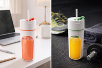Portable USB Rechargeable Wireless Blender – Personal Smoothie Maker & Juice Cup – No Outlet Needed