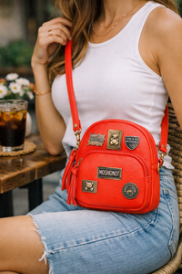 Korean Trendy Mini Shoulder Bag with Customizable Badge Design - Crossbody Purse for Women