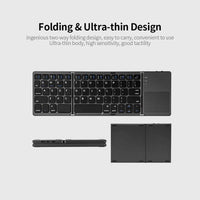 Foldable Bluetooth Keyboard for Phone, Tablet & Laptop – Portable Wireless Keyboard for Travel