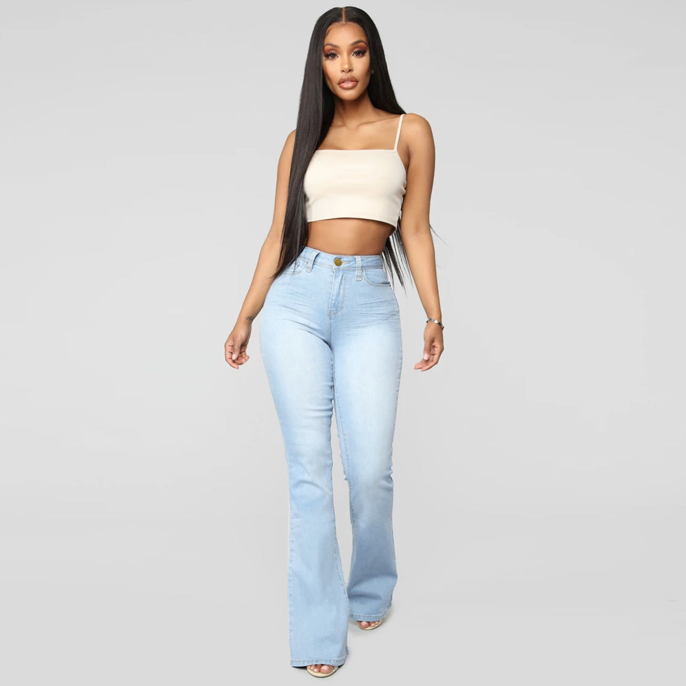 Women's Classic High Waist Slim Denim Horseshoe Pants What Else You Got?