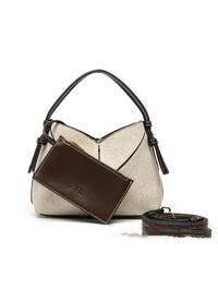 Retro Oval Crossbody Bag – Minimalist PU Shoulder Purse for Everyday Wear