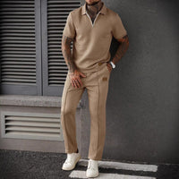 Elegant Christian Casual Polo & Pants Set - Modest Two-Piece Outfit for Men & Women