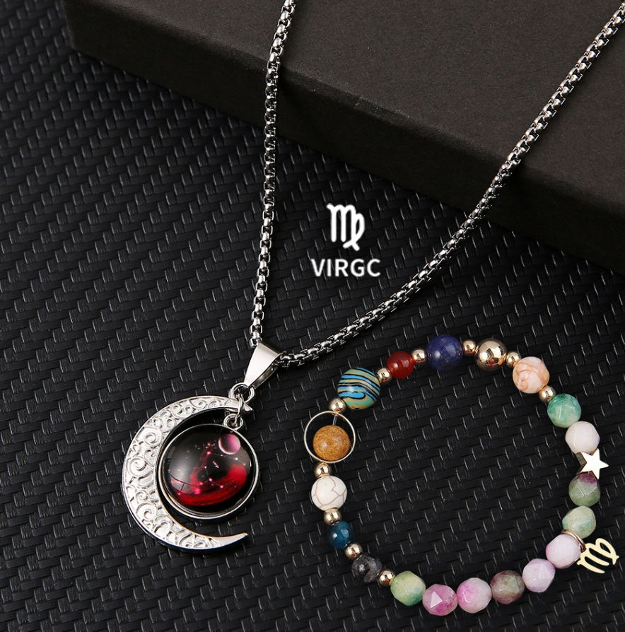Natural Stone Necklace Set For The 12 Zodiac Signs What Else You Got?