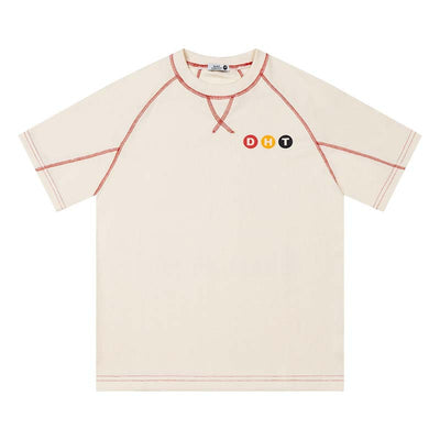 Men's American Retro Letter Print Pullover Top