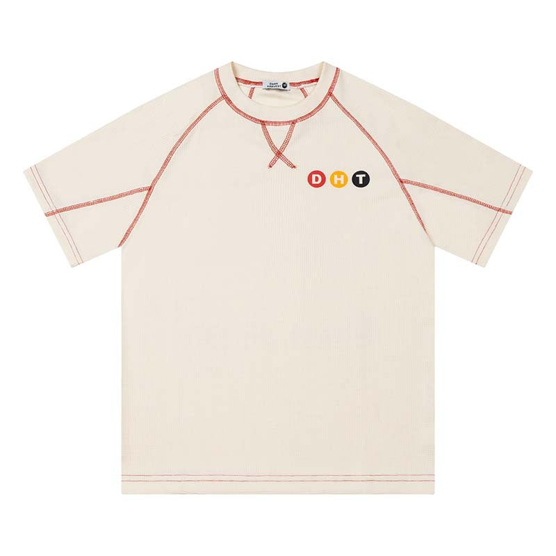 American-style Letter-print Relaxed-fit Casual Top