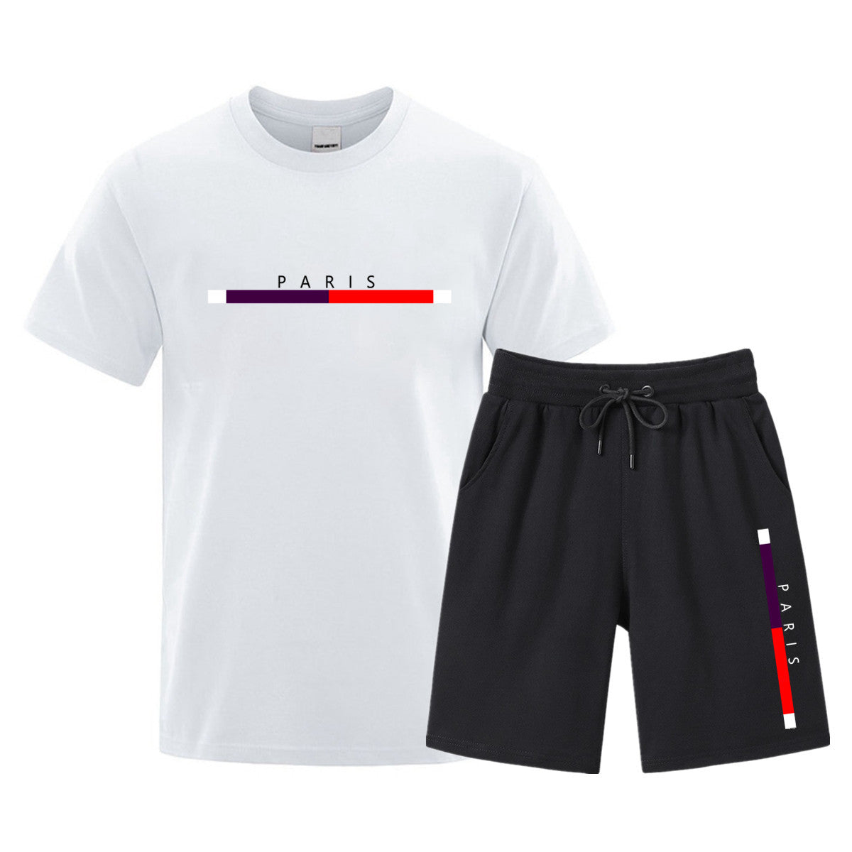 Men’s Cotton T‑Shirt & Shorts Set – Casual Printed Two‑Piece Outfit for Sports & Leisure (S–3XL) What Else You Got?