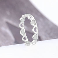Glow-in-the-Dark Heart Ring – Adjustable Romantic Jewelry