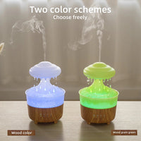 Heavenly Rain Cloud Humidifier & Aromatherapy Diffuser with Soothing Rainsound & 7-Color LED Light