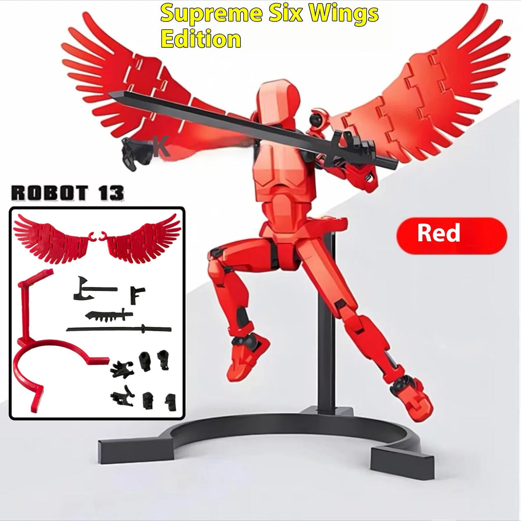Multi‑Jointed Shapeshift Robot Figure – 3D‑Printed Movable Action Model with Weapons & Accessories What Else You Got?