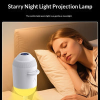 Starry Night Light Projector - Bedroom Ambiance Galaxy Star Projection Lamp for Romantic Ceiling Decor