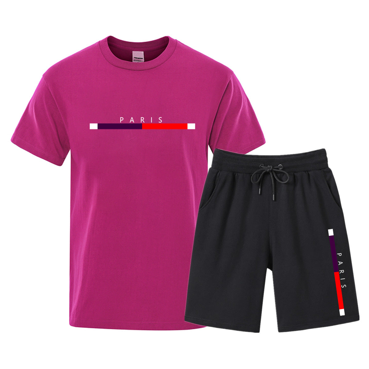 Men’s Cotton T‑Shirt & Shorts Set – Casual Printed Two‑Piece Outfit for Sports & Leisure (S–3XL) What Else You Got?