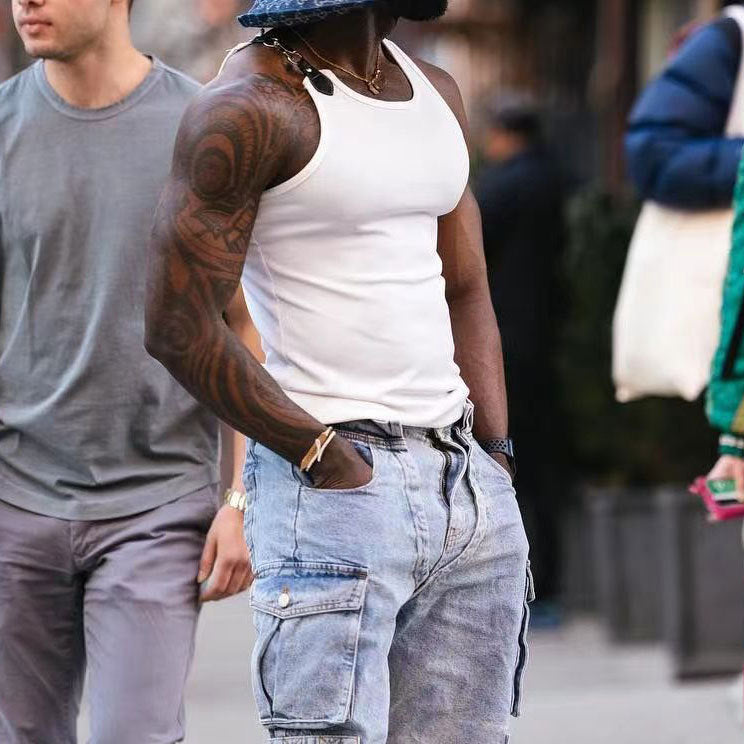 Sleeveless Threaded Vest What Else You Got?