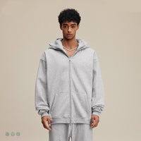 Heated Windproof Retro Sports Zipper Sweater - Cozy Cotton Lined Hoodie with Hidden Hood (S-XXL)