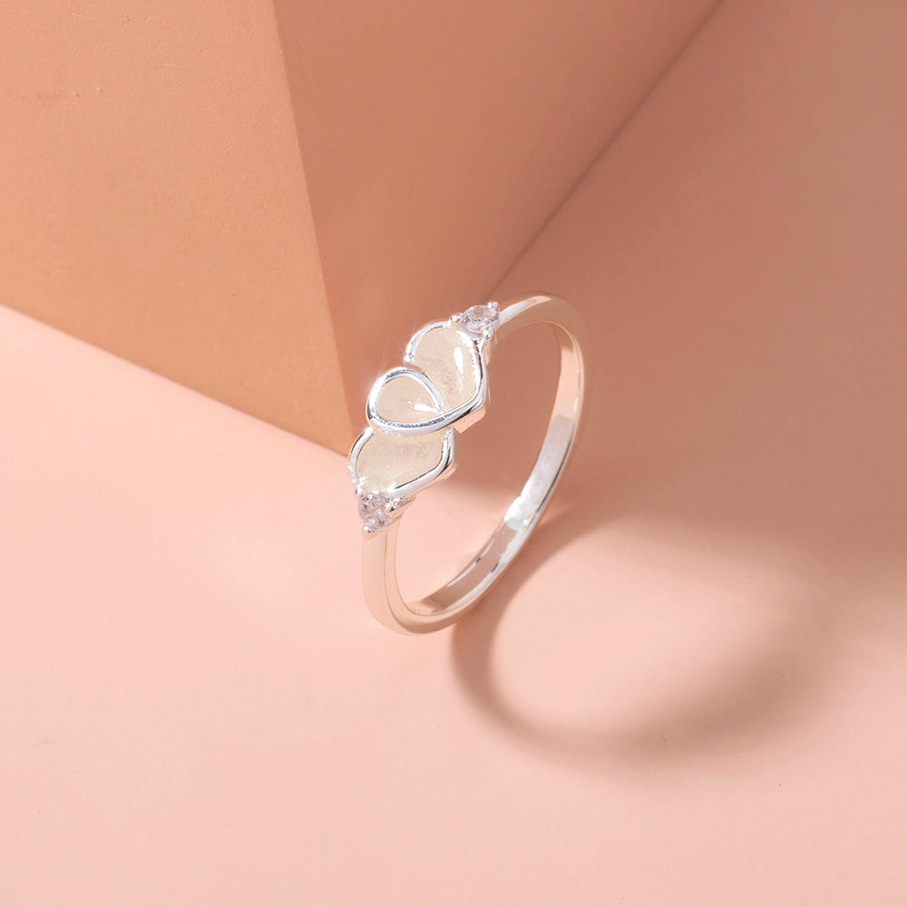 Lovers Hearts Glow‑in‑the‑Dark Ring – Adjustable Electroplated Copper Love Band What Else You Got?