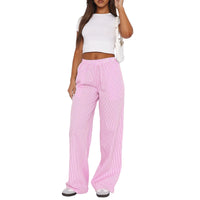 Y2K Striped High Waist Wide Leg Pants - Trendy & Comfortable Women's Pants