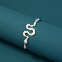 Glow-in-the-Dark Silver Snake Oil Necklace - Faith-Inspired Jewelry