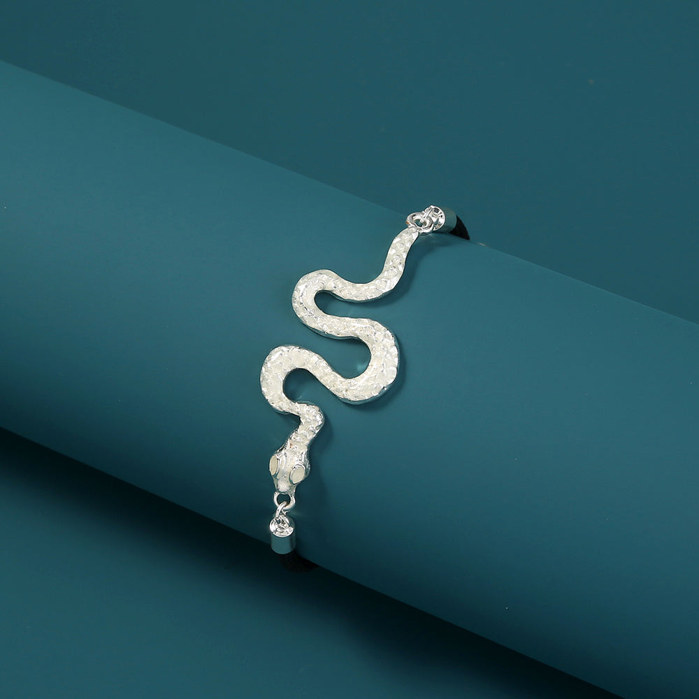 Silver Snake, glow-in-the-dark oil necklace What Else You Got?