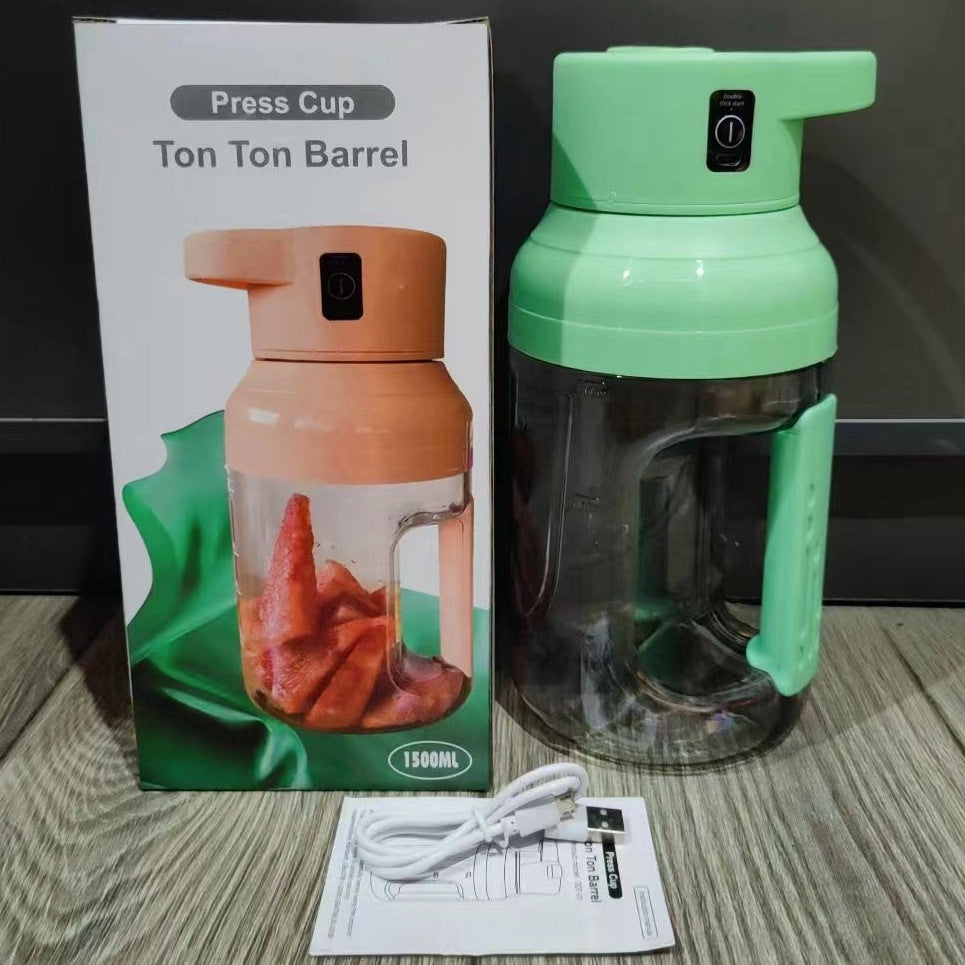 New Arrival Summer Electric Juicer Portable Large Capacity 1500ml Juice USB Rechargeable Electric Portable Blender Kitchen Gadgets What Else You Got?