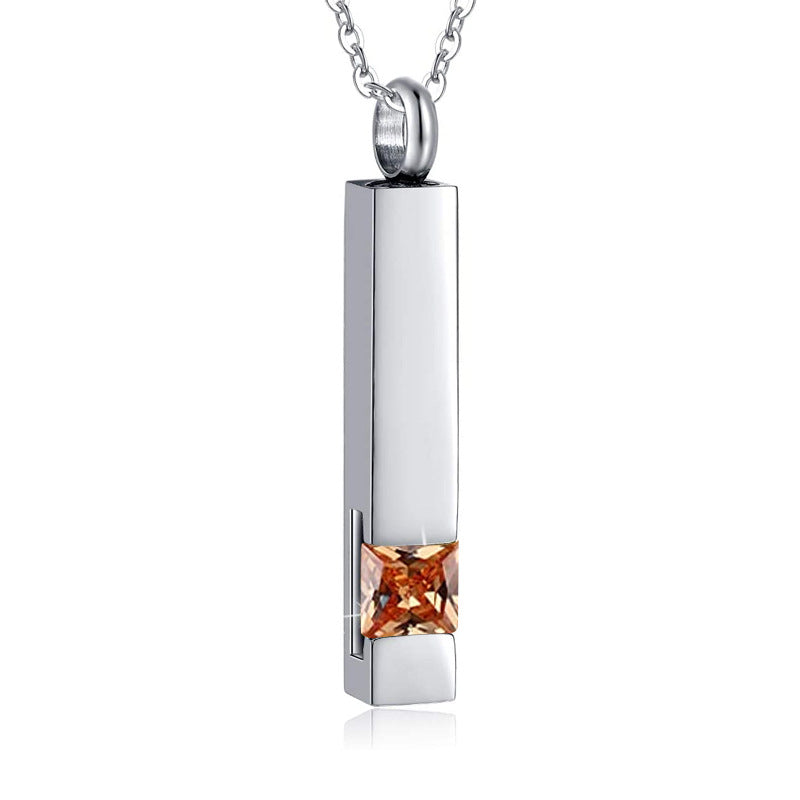Twelve Birthday Stone Ashes Necklace Can Be Opened With Diamonds Zodiac What Else You Got?