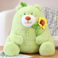 Flower Bear Plush Pillow – Adorable Stuffed Animal & Pillow Combo for Kids & Girls