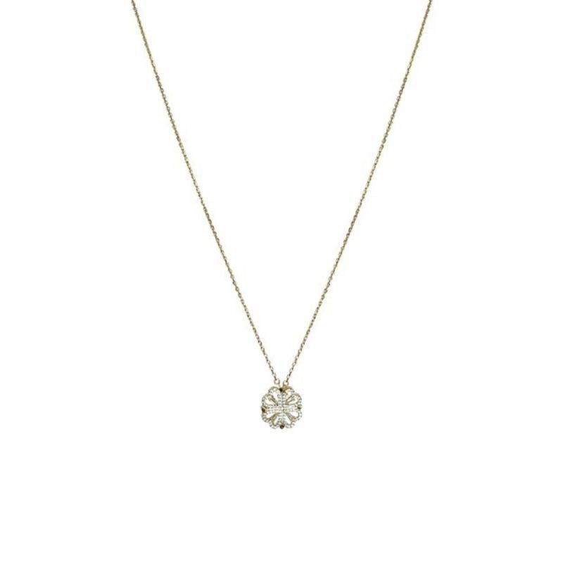 Retro Magnetic Folding Heart & Four‑Leaf Clover Pendant Necklace – 4‑in‑1 Openable Love Pendant Clavicle Chain What Else You Got?