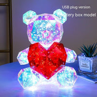 Radiant Glow Bear - Luminous Plush Gift for Birthday & Special Occasions