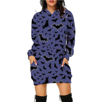 Halloween Christian Hoodie - Long Sleeve Printed Sweater with Pockets for Women