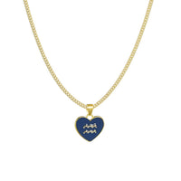 Fashion Color Zodiac Peach Heart Alloy Necklace