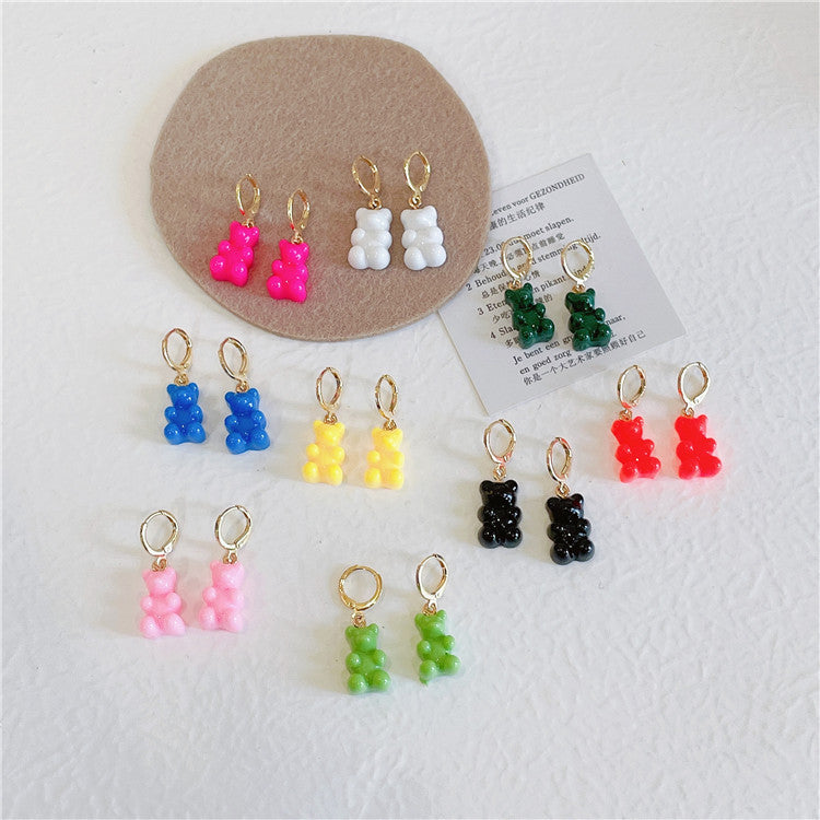 South Korea Colorful Candy Bear Earrings – What Else You Got?