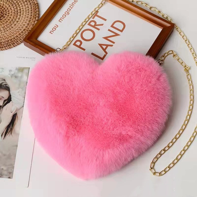 Love Bags For Women Plush Chain Shoulder Bags Valentine's Day Party Bag What Else You Got?