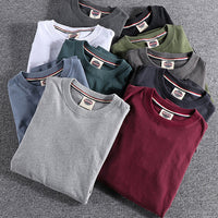 Classic Washed Cotton Pullover Base Shirt - Comfortable & Breathable