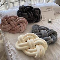 Personalized Ring Knot Plush Pillow – Custom Throw Cushion for Sofa & Home Decor