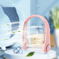 Rechargeable Bladeless Hanging Neck Fan — Hands Free Portable USB Fan