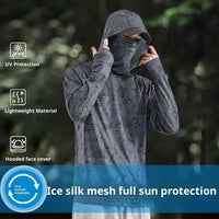 Men's Ice Silk UV Protection Jacket – Lightweight Sun Protective Hoodie