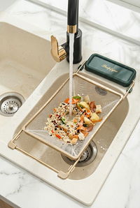 Kitchen Sink Strainer with Suction Cups – Collapsible Drain Rack Filter (50/100 Pack)